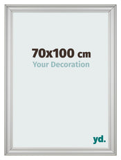 Photo Frame 70x100cm Silver Matte MDF Lazio Front Size | Yourdecoration.co.uk