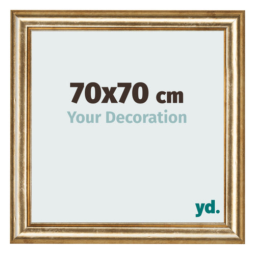 Photo Frame 70x70cm Gold Antique MDF Lazio Front Size | Yourdecoration.co.uk