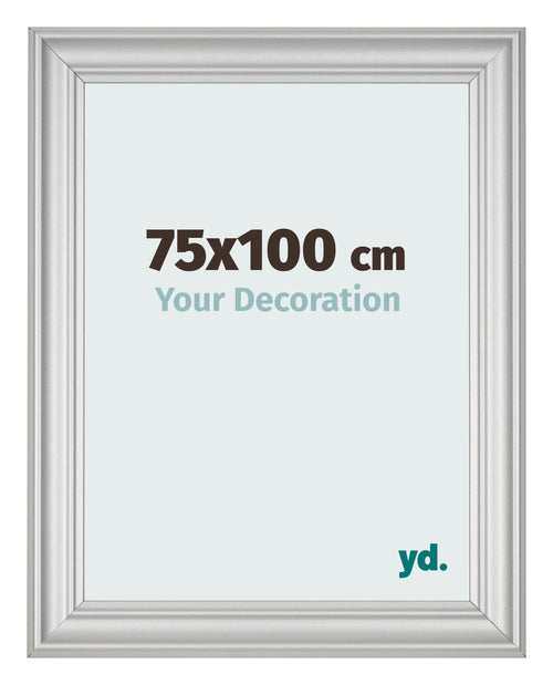 Photo Frame 75x100cm Silver Matte MDF Lazio Front Size | Yourdecoration.co.uk