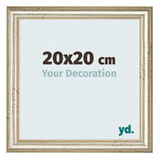 Photo Frame 20x20cm Metallic Gloss MDF Lazio Front Size | Yourdecoration.co.uk