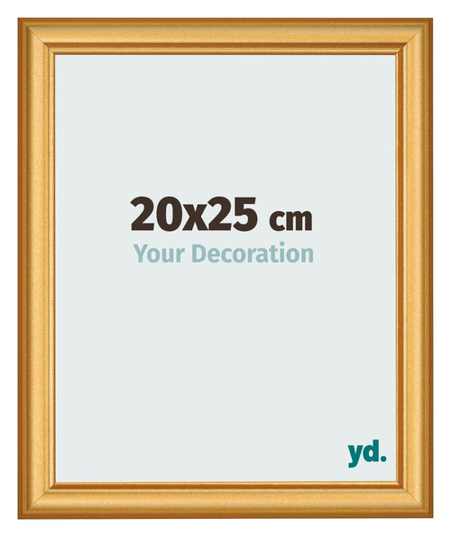 Photo Frame 20x25cm Gold Matte MDF Lazio Front Size | Yourdecoration.co.uk