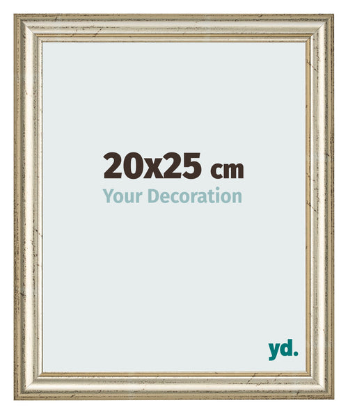 Photo Frame 20x25cm Metallic Gloss MDF Lazio Front Size | Yourdecoration.co.uk