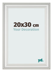 Photo Frame 20x30cm White Swept MDF Lazio Front Size | Yourdecoration.co.uk