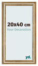 Photo Frame 20x40cm Gold Antique MDF Lazio Front Size | Yourdecoration.co.uk