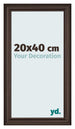 Photo Frame 20x40cm Oak Dark MDF Lazio Front Size | Yourdecoration.co.uk