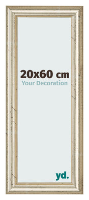Photo Frame 20x60cm Metallic Gloss MDF Lazio Front Size | Yourdecoration.co.uk