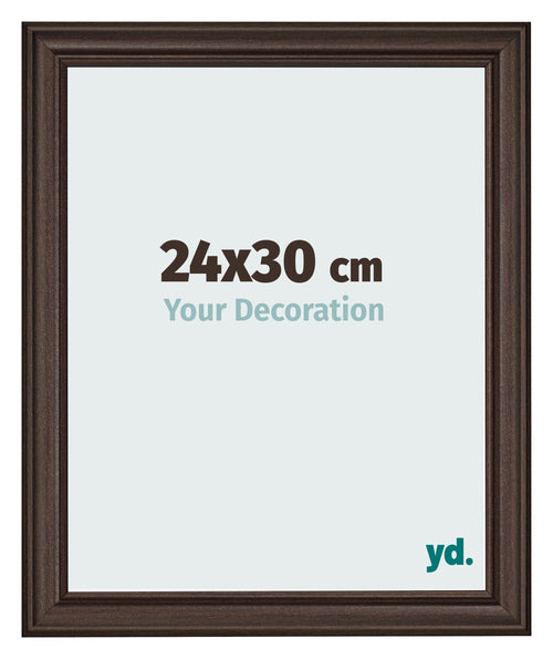 Photo Frame 24x30cm Oak Dark MDF Lazio Front Size | Yourdecoration.co.uk