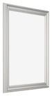 Photo Frame 24x30cm Silver Matte MDF Lazio Front Oblique | Yourdecoration.co.uk