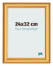 Photo Frame 24x32cm Gold Matte MDF Lazio Front Size | Yourdecoration.co.uk