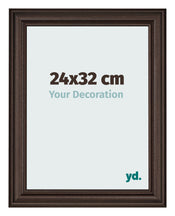 Photo Frame 24x32cm Oak Dark MDF Lazio Front Size | Yourdecoration.co.uk
