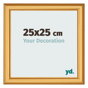 Photo Frame 25x25cm Gold Matte MDF Lazio Front Size | Yourdecoration.co.uk