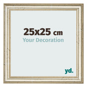 Photo Frame 25x25cm Metallic Gloss MDF Lazio Front Size | Yourdecoration.co.uk