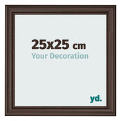 Photo Frame 25x25cm Oak Dark MDF Lazio Front Size | Yourdecoration.co.uk