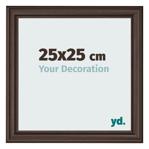 Photo Frame 25x25cm Oak Dark MDF Lazio Front Size | Yourdecoration.co.uk