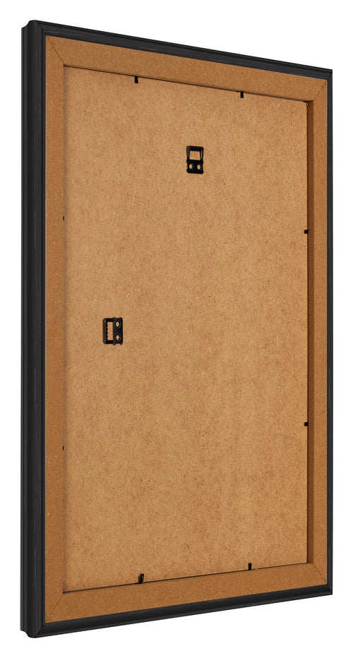 Photo Frame 25x30cm Black Woodgrain MDF Lazio Back Oblique | Yourdecoration.co.uk