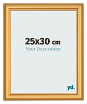 Photo Frame 25x30cm Gold Matte MDF Lazio Front Size | Yourdecoration.co.uk