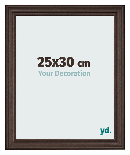 Photo Frame 25x30cm Oak Dark MDF Lazio Front Size | Yourdecoration.co.uk