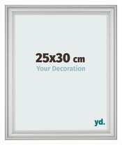 Photo Frame 25x30cm Silver Matte MDF Lazio Front Size | Yourdecoration.co.uk
