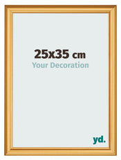 Photo Frame 25x35cm Gold Matte MDF Lazio Front Size | Yourdecoration.co.uk