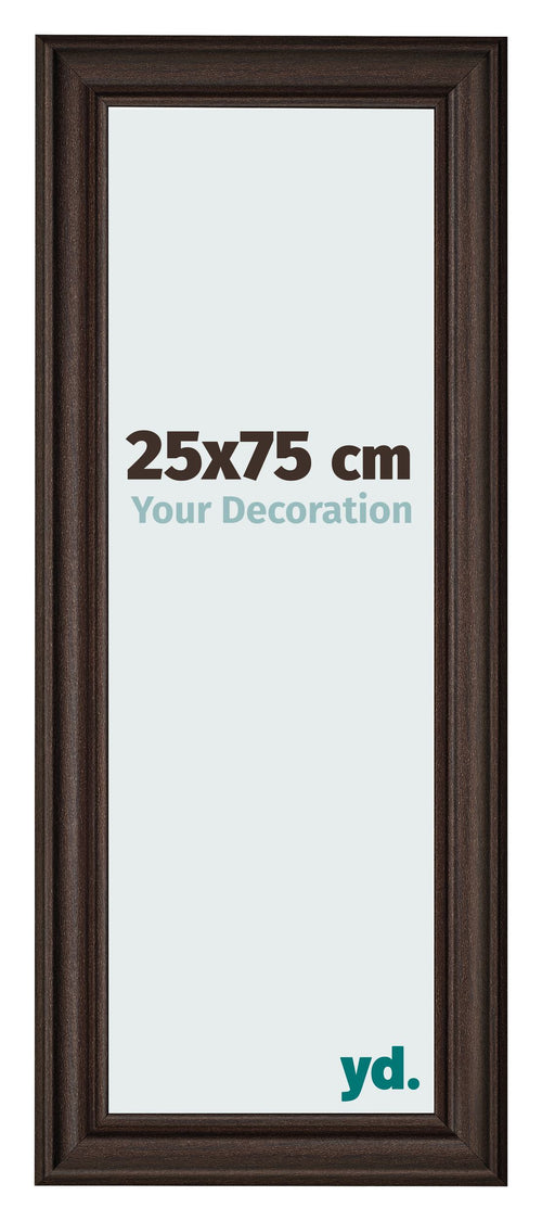Photo Frame 25x75cm Oak Dark MDF Lazio Front Size | Yourdecoration.co.uk