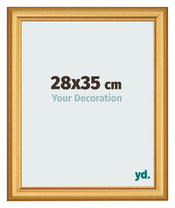Photo Frame 28x35cm Gold Matte MDF Lazio Front Size | Yourdecoration.co.uk