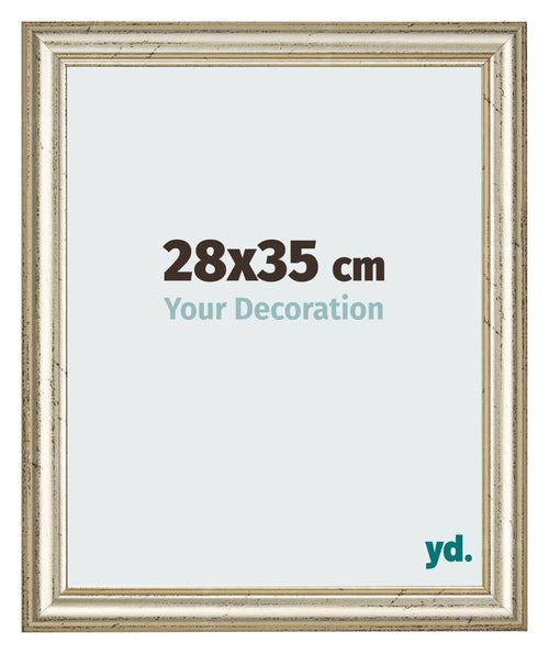 Photo Frame 28x35cm Metallic Gloss MDF Lazio Front Size | Yourdecoration.co.uk