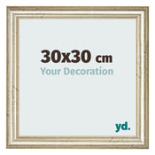 Photo Frame 30x30cm Metallic Gloss MDF Lazio Front Size | Yourdecoration.co.uk
