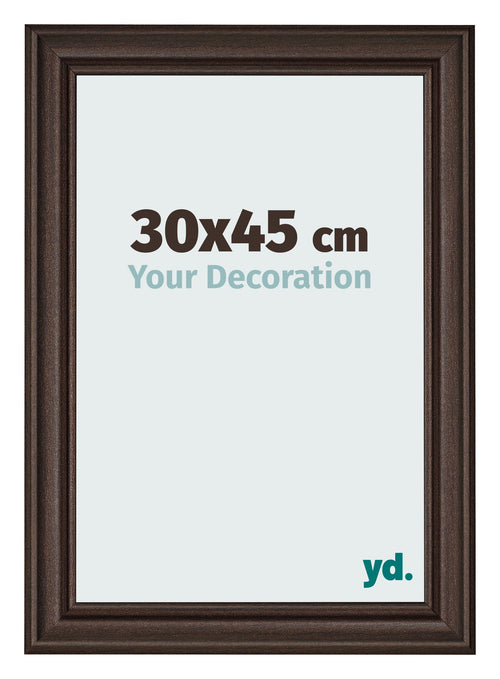 Photo Frame 30x45cm Oak Dark MDF Lazio Front Size | Yourdecoration.co.uk