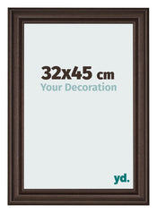 Photo Frame 32x45cm Oak Dark MDF Lazio Front Size | Yourdecoration.co.uk