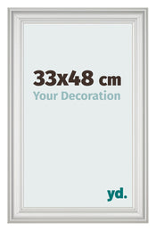 Photo Frame 33x48cm White Swept MDF Lazio Front Size | Yourdecoration.co.uk