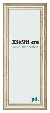 Photo Frame 33x98cm Metallic Gloss MDF Lazio Front Size | Yourdecoration.co.uk