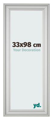 Photo Frame 33x98cm Silver Matte MDF Lazio Front Size | Yourdecoration.co.uk