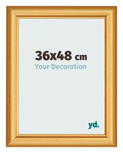 Photo Frame 36x48cm Gold Matte MDF Lazio Front Size | Yourdecoration.co.uk