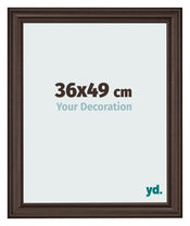 Photo Frame 36x49cm Oak Dark MDF Lazio Front Size | Yourdecoration.co.uk