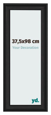 Photo Frame 37 5x98cm Black Woodgrain MDF Lazio Front Size | Yourdecoration.co.uk