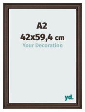 Photo Frame 42x59 4cm A2 Oak Dark MDF Lazio Front Size | Yourdecoration.co.uk