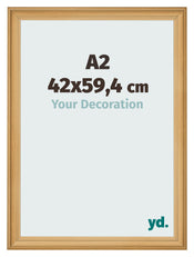 Photo Frame 42x59 4cm A2 Pine Woodgrain MDF Lazio Front Size | Yourdecoration.co.uk