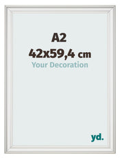 Photo Frame 42x59 4cm A2 White Swept MDF Lazio Front Size | Yourdecoration.co.uk