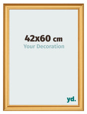 Photo Frame 42x60cm Gold Matte MDF Lazio Front Size | Yourdecoration.co.uk