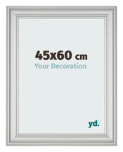 Photo Frame 45x60cm Silver Matte MDF Lazio Front Size | Yourdecoration.co.uk