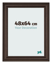 Photo Frame 48x64cm Oak Dark MDF Lazio Front Size | Yourdecoration.co.uk