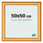 Photo Frame 50x50cm Gold Matte MDF Lazio Front Size | Yourdecoration.co.uk