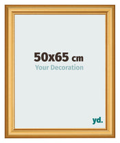 Photo Frame 50x65cm Gold Matte MDF Lazio Front Size | Yourdecoration.co.uk