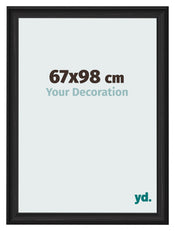 Photo Frame 67x98cm Black Woodgrain MDF Lazio Front Size | Yourdecoration.co.uk