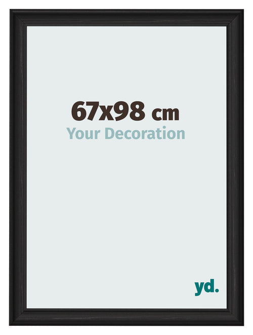 Photo Frame 67x98cm Black Woodgrain MDF Lazio Front Size | Yourdecoration.co.uk