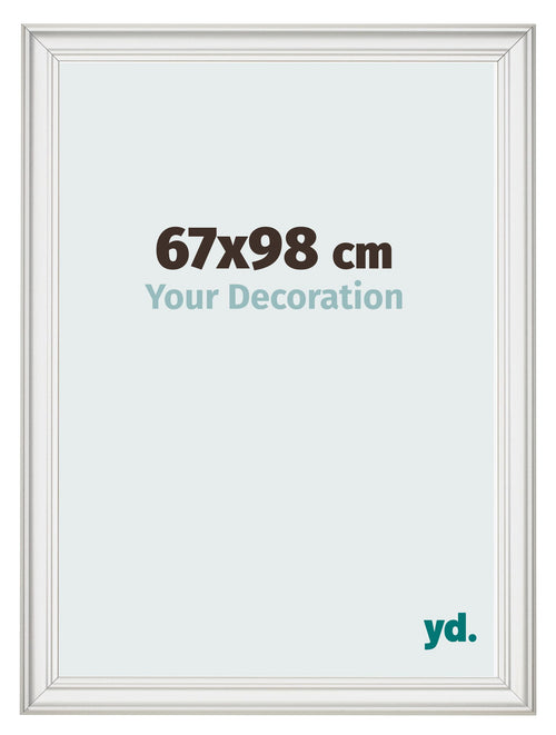 Photo Frame 67x98cm White Swept MDF Lazio Front Size | Yourdecoration.co.uk