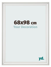 Photo Frame 68x98cm White Swept MDF Lazio Front Size | Yourdecoration.co.uk