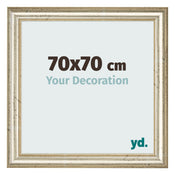 Photo Frame 70x70cm Metallic Gloss MDF Lazio Front Size | Yourdecoration.co.uk