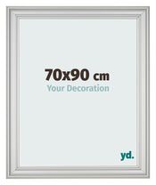 Photo Frame 70x90cm Silver Matte MDF Lazio Front Size | Yourdecoration.co.uk