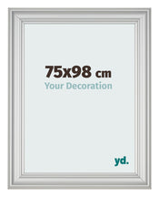 Photo Frame 75x98cm Silver Matte MDF Lazio Front Size | Yourdecoration.co.uk